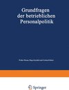 Buchcover Grundfragen der betrieblichen Personalpolitik