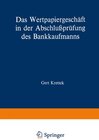 Buchcover Das Wertpapiergeschäft in der Abschlussprüfung des Bankkaufmanns