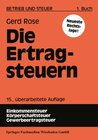 Buchcover Die Ertragsteuern