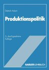 Buchcover Produktionspolitik