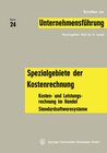 Buchcover Spezialgebiete der Kostenrechnung