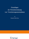 Buchcover Grundlagen der Periodenrechnung von Versicherungsunternehmen