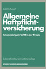 Buchcover Allgemeine Haftpflichtversicherung