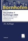 Buchcover Steuerlehre 1 Rechtslage 2004