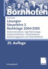 Buchcover Lösungen Steuerlehre 2 Rechtslage 2004/2005
