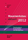 Buchcover Mauerwerksbau aktuell 2012