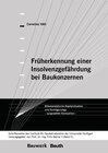 Buchcover Früherkennung einer Insolvenzgefährdung bei Baukonzernen