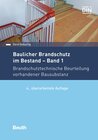 Buchcover Baulicher Brandschutz im Bestand: Band 1