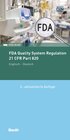 Buchcover FDA Quality System Regulation - Buch mit E-Book