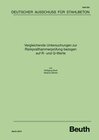 Buchcover Vergleichende Untersuchungen zur Rückprallhammerprüfung bezogen auf R- und Q-Werte