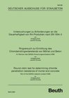Buchcover Untersuchungen zu Anforderungen an die Dauerhaftigkeit von R4-Produkten nach EN 1504-3