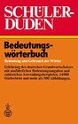 Buchcover Schülerduden Bedeutungswörterbuch: Bedeutung und Gebrauch der Wörter (Duden für den Schüler, 2, Band 2)