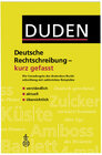Buchcover Duden - Deutsche Rechtschreibung - kurz gefasst