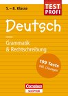 Buchcover Testprofi Deutsch - Grammatik & Rechtschreibung 5.-8. Klasse