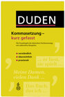 Buchcover Duden - Kommasetzung - kurz gefasst