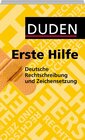 Buchcover Duden - Erste Hilfe deutsche Rechtschreibung und Zeichensetzung