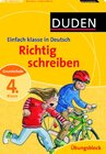 Buchcover Einfach klasse in Deutsch – Richtig schreiben 4. Klasse – Übungsblock