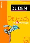 Buchcover Deutsch in 15 Minuten – Diktat 6. Klasse