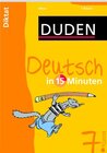 Buchcover Deutsch in 15 Minuten – Diktat 7. Klasse