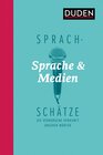 Buchcover Sprachschätze: Sprache und Medien