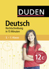Buchcover Deutsch in 15 Minuten - Rechtschreibung 5.-7. Klasse