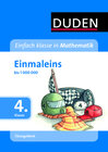 Buchcover Einfach klasse in Mathematik – Einmaleins, 4. Klasse – Übungsblock