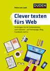 Buchcover Duden Ratgeber – Clever texten fürs Web