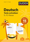 Buchcover Deutsch in 15 Minuten - Texte schreiben 5./6. Klasse
