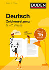 Buchcover Deutsch in 15 Minuten - Zeichensetzung 5.-7. Klasse