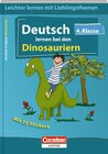 Buchcover Deutsch lernen bei den Dinosauriern 4. Klasse