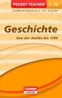 Buchcover Pocket Teacher Geschichte - Von der Antike bis 1789. 5.-10. Klasse