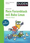 Buchcover Mein Ferienblock mit Rabe Linus – Fit für die 1. Klasse