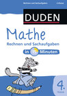 Buchcover Mathe in 15 Minuten – Rechnen und Sachaufgaben 4. Klasse