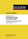 Buchcover Übungsblätter Rechtschreibung zum Schülerduden Rechtschreibung und Wortkunde