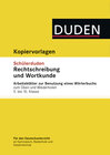 Buchcover Übungsblätter Wörterbuchbenutzung zum Schülerduden Rechtschreibung und Wortkunde