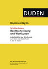 Buchcover Übungsblätter Wortkunde zum Schülerduden Rechtschreibung und Wortkunde