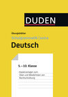 Buchcover Übungsblätter Rechtschreibung zur Duden Schulgrammatik extra - Deutsch