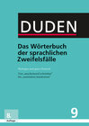 Buchcover Duden - Das Wörterbuch der sprachlichen Zweifelsfälle