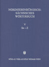 Buchcover Nordsiebenbürgisch-Sächsisches Wörterbuch (V, Se-Z)