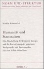 Buchcover Humanität und Staatsraison