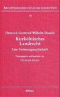 Buchcover Heinrich Gottfried Wilhelm Daniels