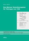 Buchcover Das Mainzer Subsidienregister für Thüringen von 1506