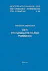 Buchcover Der Provinzialverband Pommern