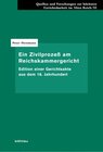 Buchcover Ein Zivilprozeß am Reichskammergericht