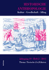 Buchcover Historische Anthropologie 2011 Jg. 19, Heft 2: Thema: Tierische (Ge)Fährten