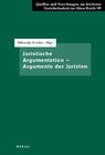 Buchcover Juristische Argumentation - Argumente der Juristen