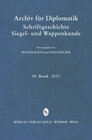 Buchcover Archiv für Diplomatik, Schriftgeschichte, Siegel- und Wappenkunde 59 (2013)