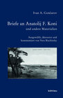 Buchcover Briefe an Anatolij F. Koni und andere Materialien