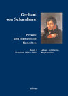 Buchcover Gerhard von Scharnhorst. Private und dienstliche Schriften