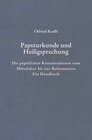 Buchcover Papsturkunde und Heiligsprechung